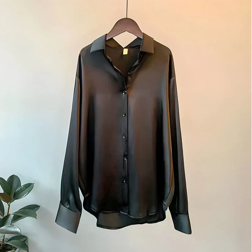 GR | Luxuriöses Damen Seidenhemd Für Einen Eleganten Look