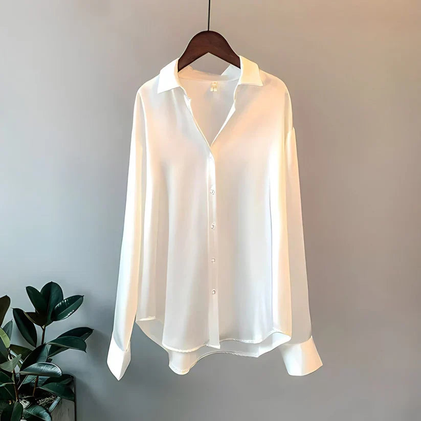 GR | Luxuriöses Damen Seidenhemd Für Einen Eleganten Look