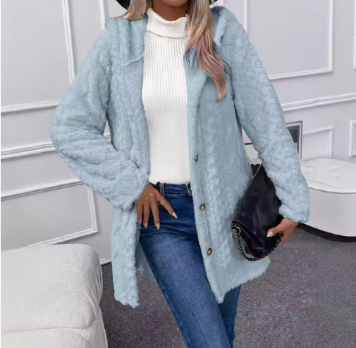 GR | Hooded Mid-Length Cardigan Women's Cardigan