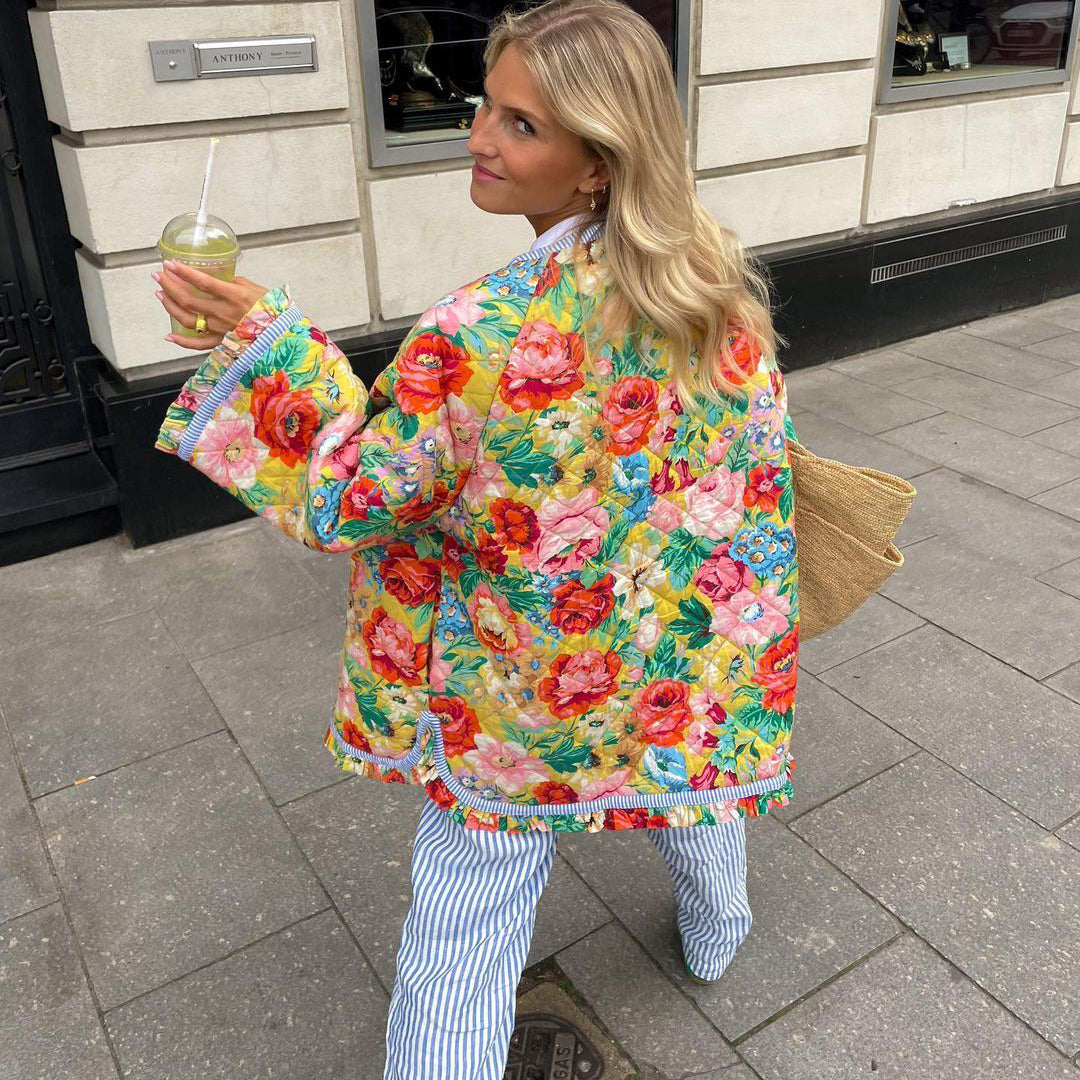 GR | Stilvolle Blumen Sommerjacke