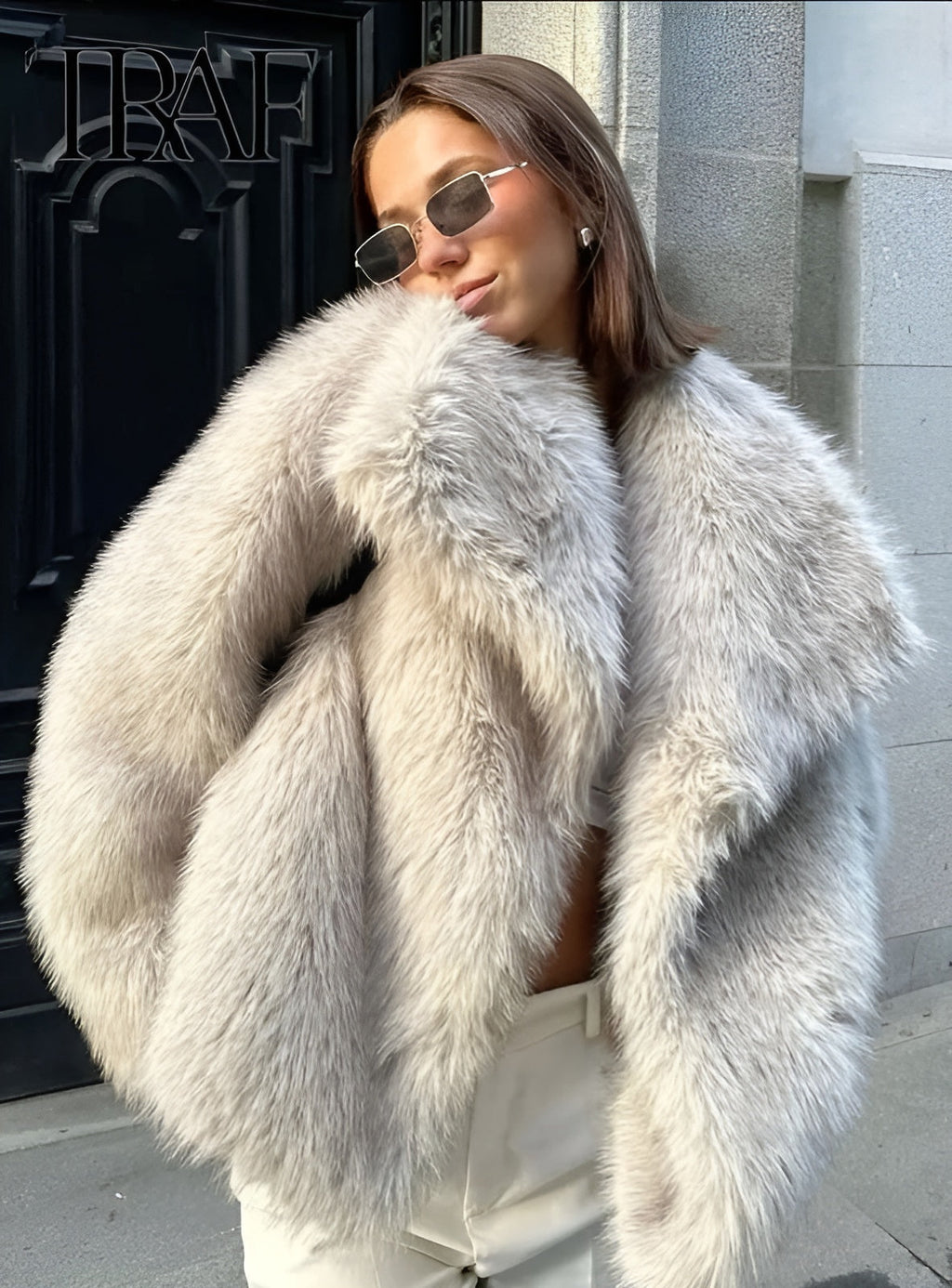 GR | Faux-fur coat