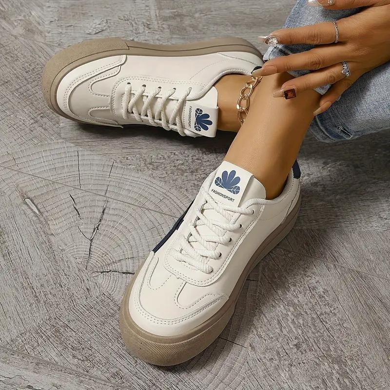 GR | Sneakers, Thick Sole, Lace-up, Low Top Sneakers, Skate Shoes