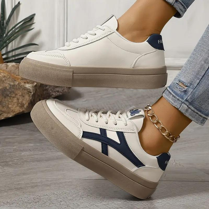GR | Sneakers, Thick Sole, Lace-up, Low Top Sneakers, Skate Shoes