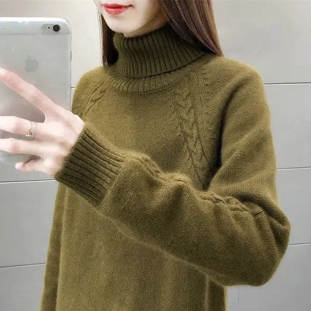 GR – Eleganter Rollkragenpullover für Damen