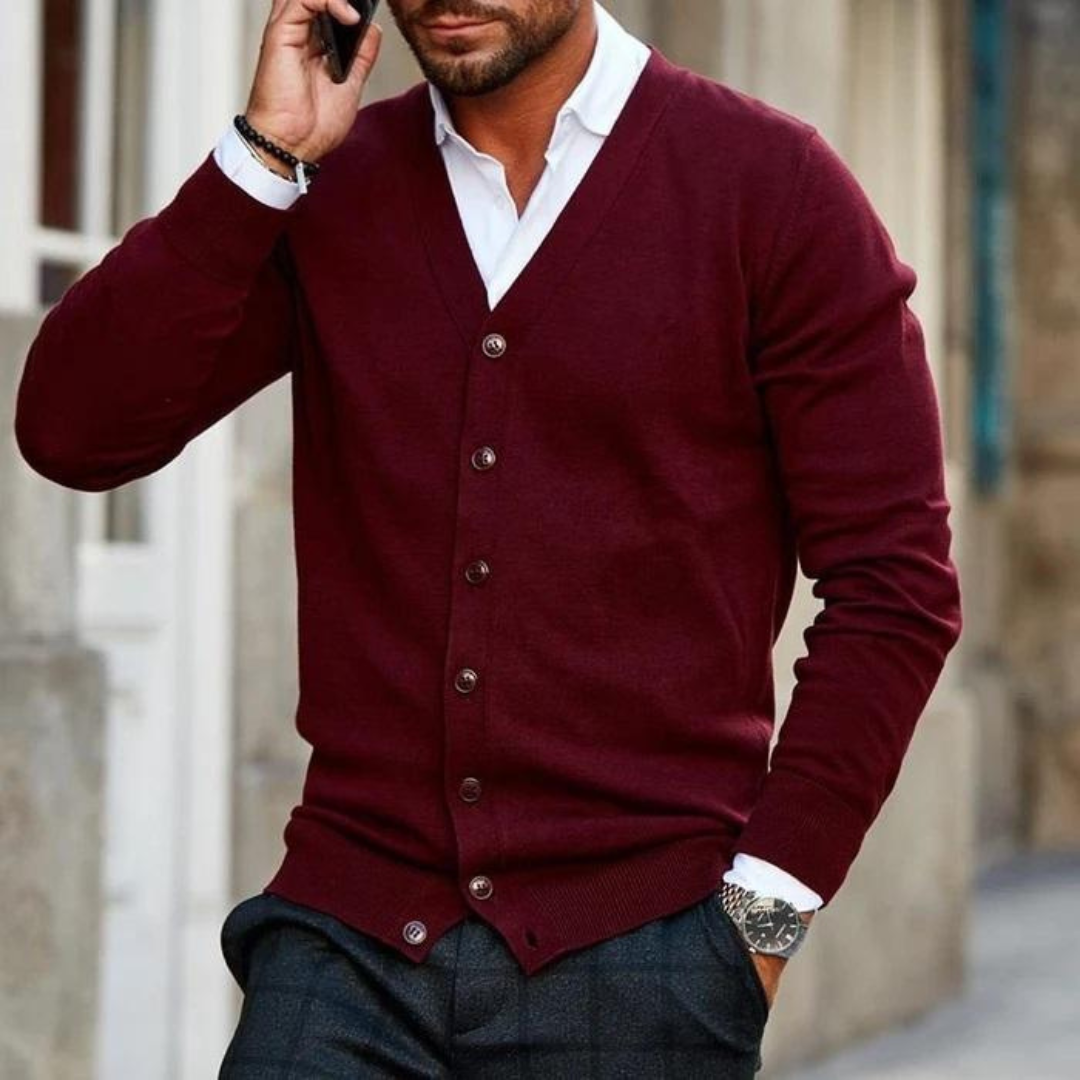 GR | Strickcardigan aus Baumwolle - Elegant & Klassisch