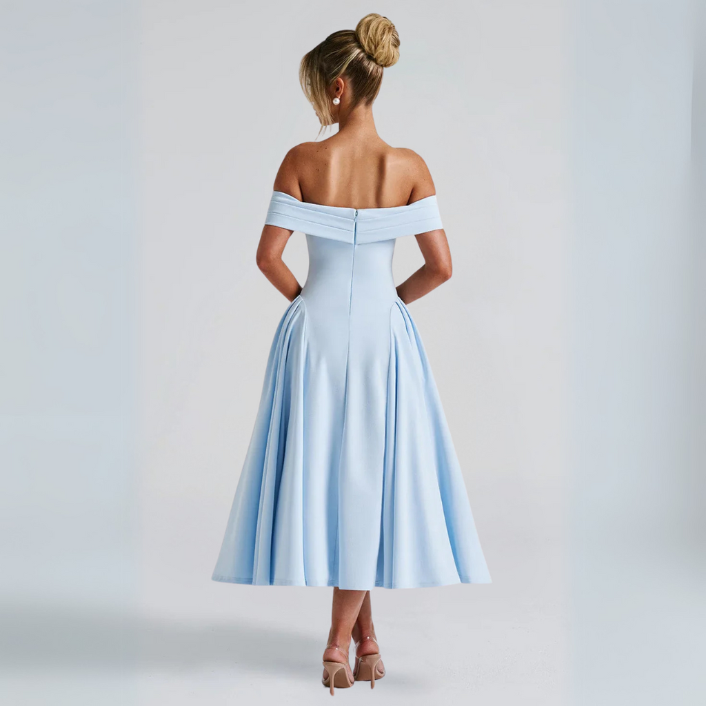 GR | Midi-Kleid Elegant Blau