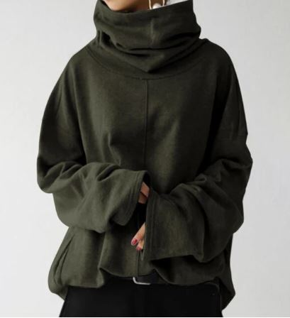 GR - Women's hoodies turtleneck sweater