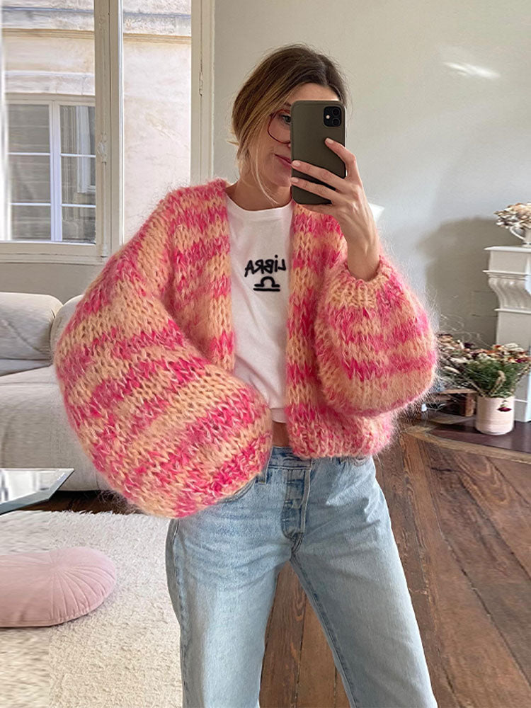 GR | Warm Open Chunky Knit Vest for Women