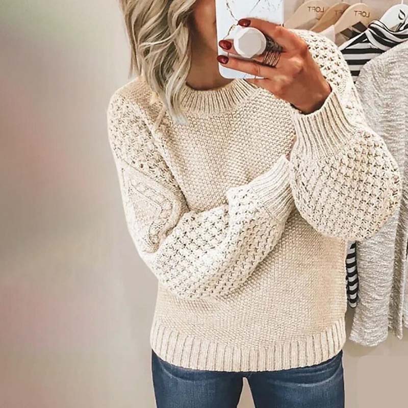 GR | Oversized Pullover, Chunky Knit, Women's Knitwear