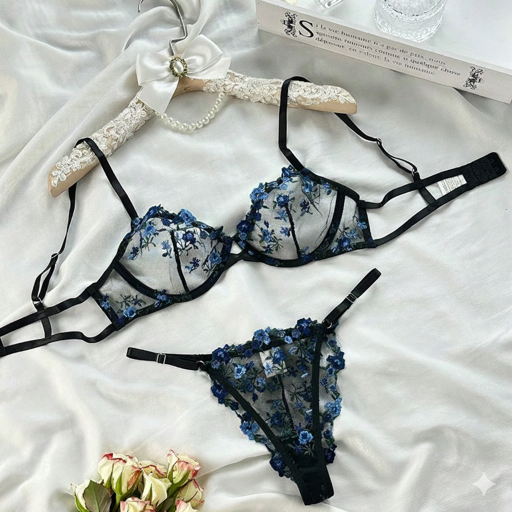 GR-Unterwäsche Zweiteiler mit Kontrastfarben