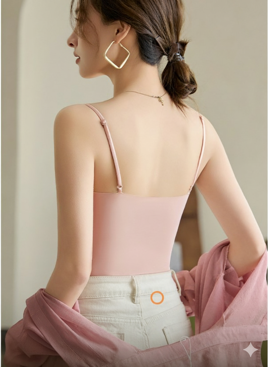GR | V-neck Spaghetti Top