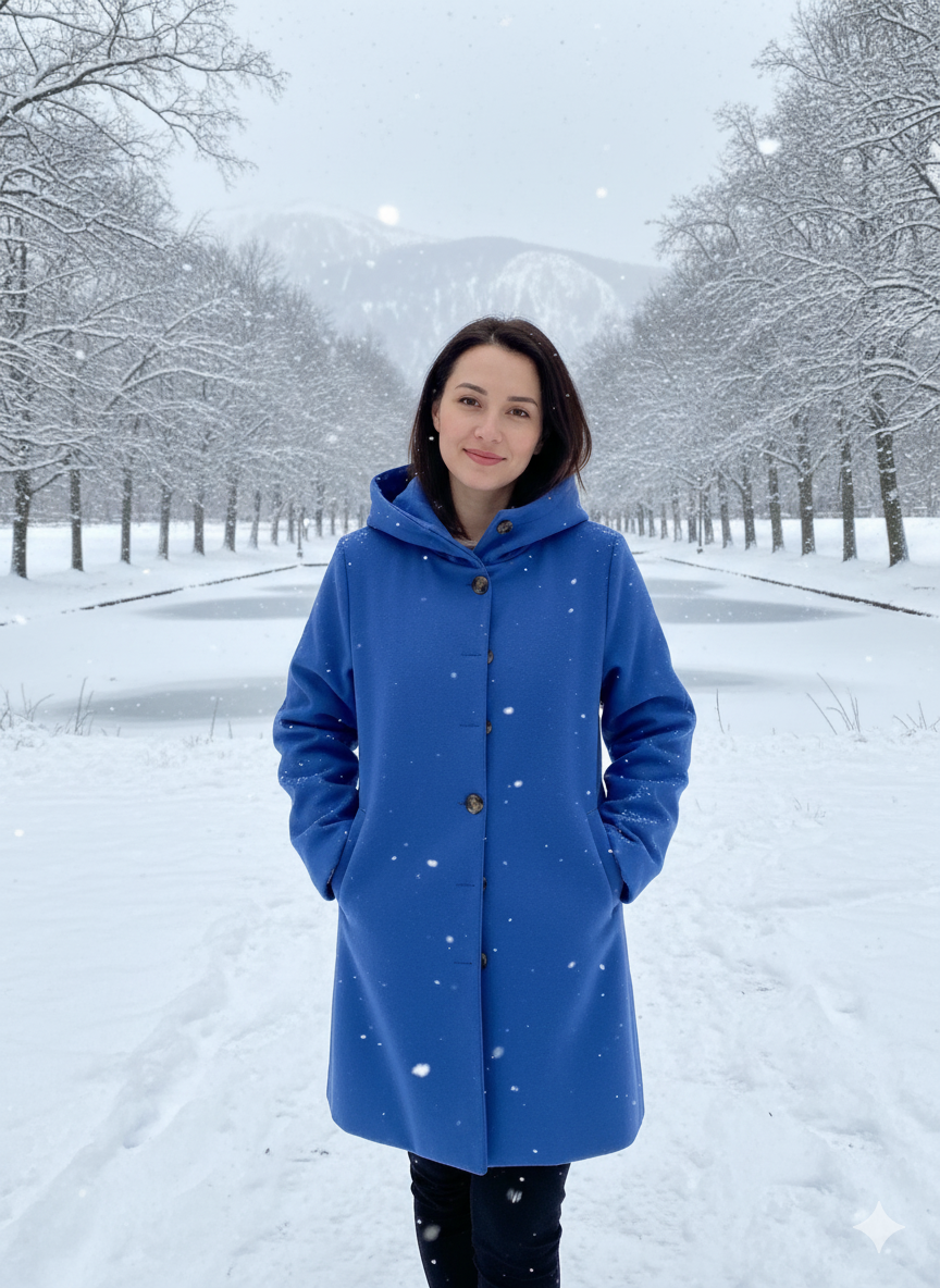 Long warm jacket