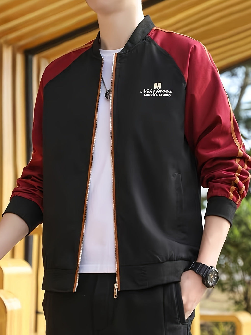 GR | Stylish color-block jacket with a sporty look