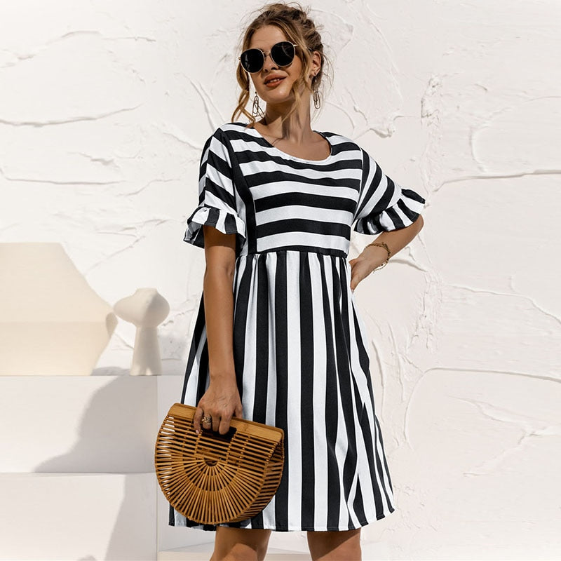 GR | Striped dress for women