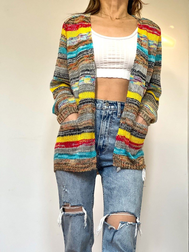GR | Women's open-front cardigan with pockets 