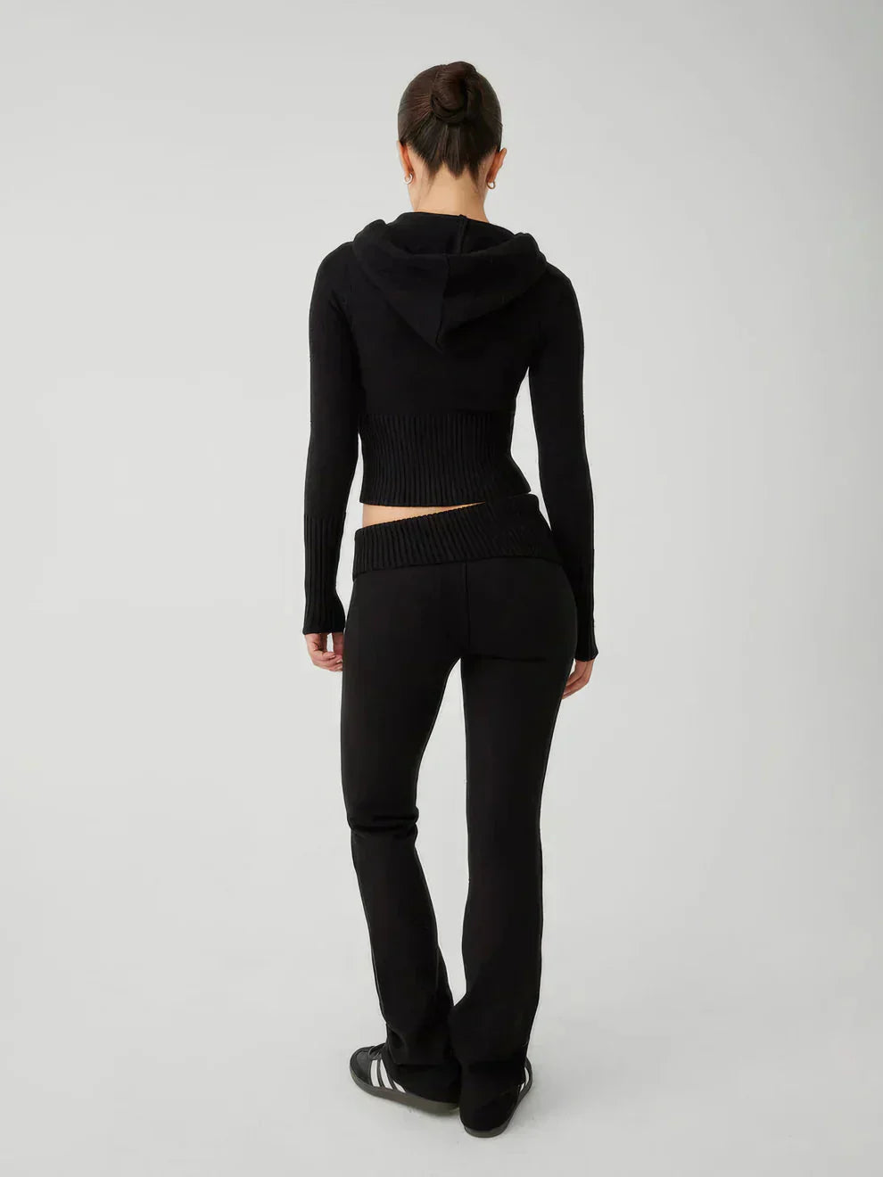 GR | Women's Loungewear Set Zip Two-Piece Set consisting of cardigan and knit trousers 