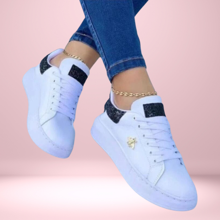 GR | Sneakers Step In style With our shimmering, glitter-embellished sneakers