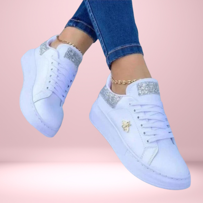 GR | Sneakers Step In style With our shimmering, glitter-embellished sneakers