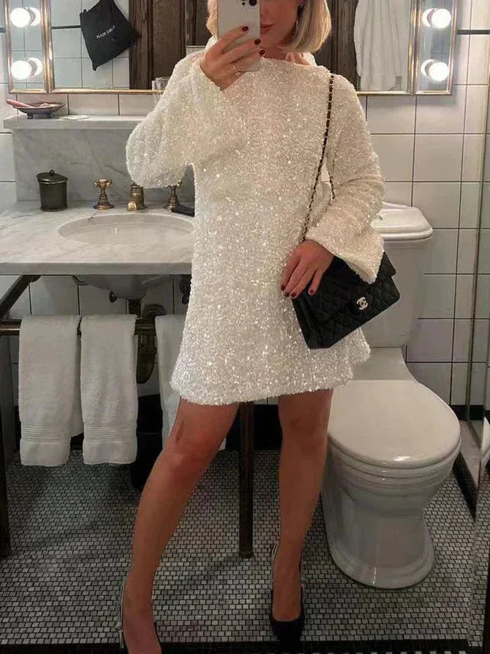 GR | Long-sleeved mini GR | Party dress