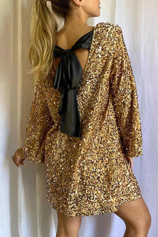 GR | Long-sleeved mini GR | Party dress