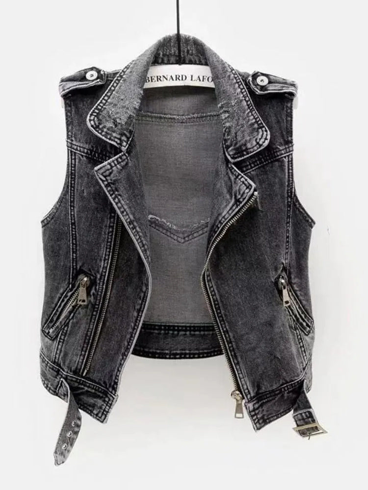 GR WOMEN'S DENIM VEST 