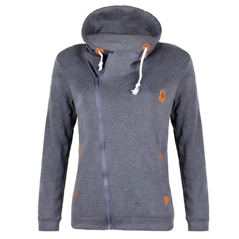 GR | Größe Reißverschluss Taschen mit Kordelzug Hoodie