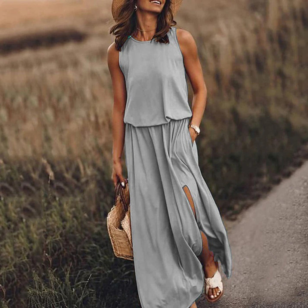 GR - Lässiges Sommerkleid mit Schlitz