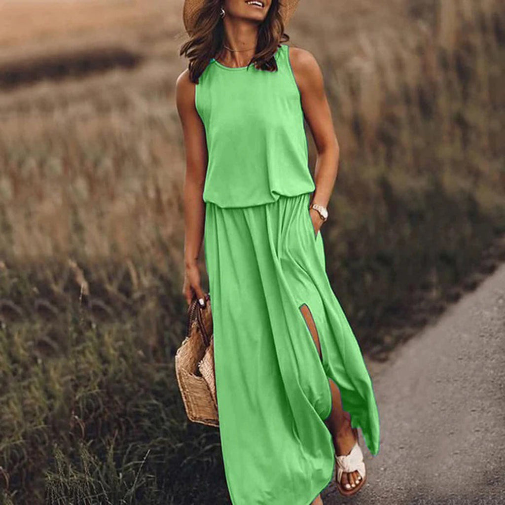 GR - Lässiges Sommerkleid mit Schlitz