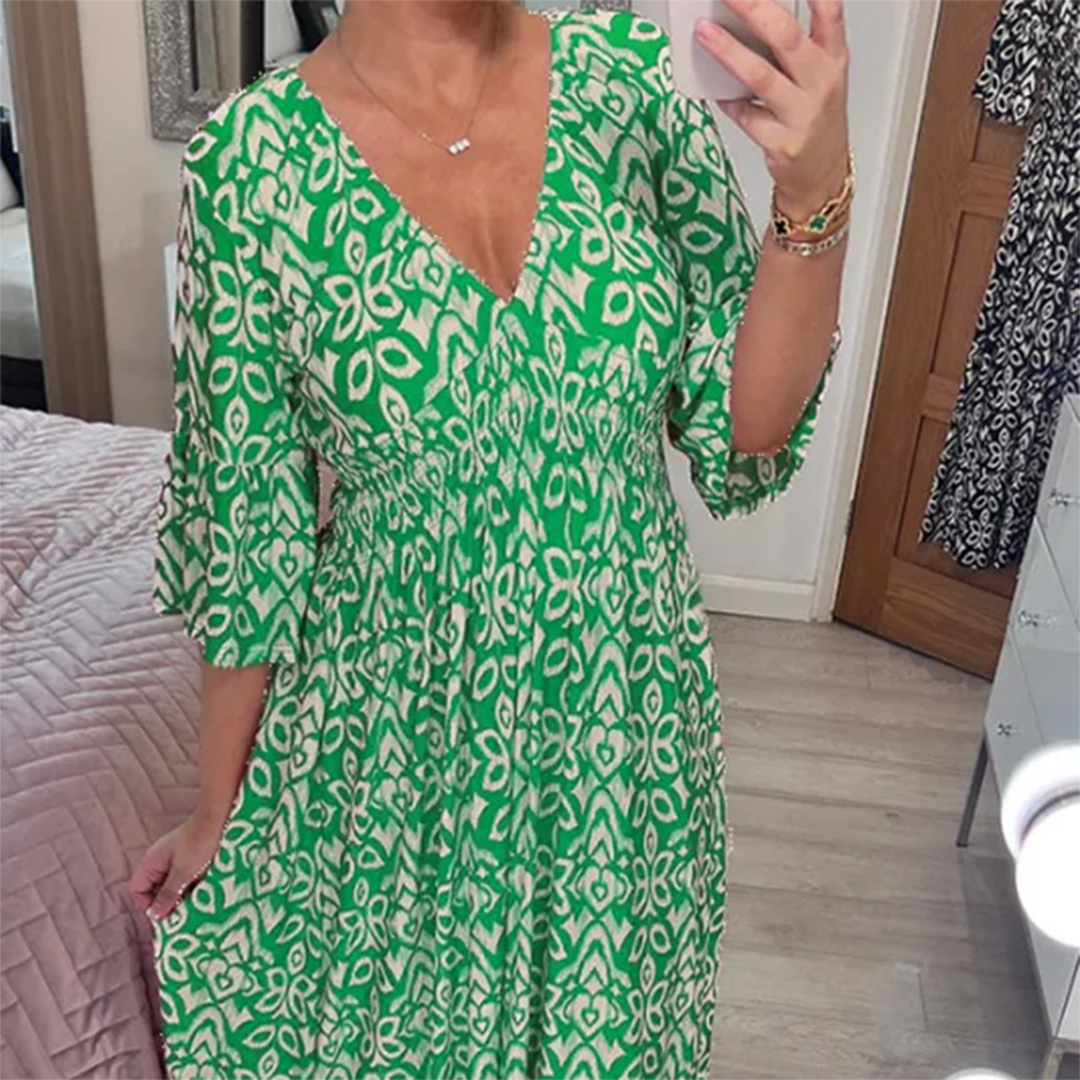 GR | Casual V-neck maxi dress