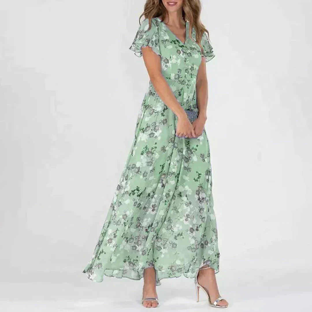 GR | Elegante Blumen Kleid für Festliche Anlässe