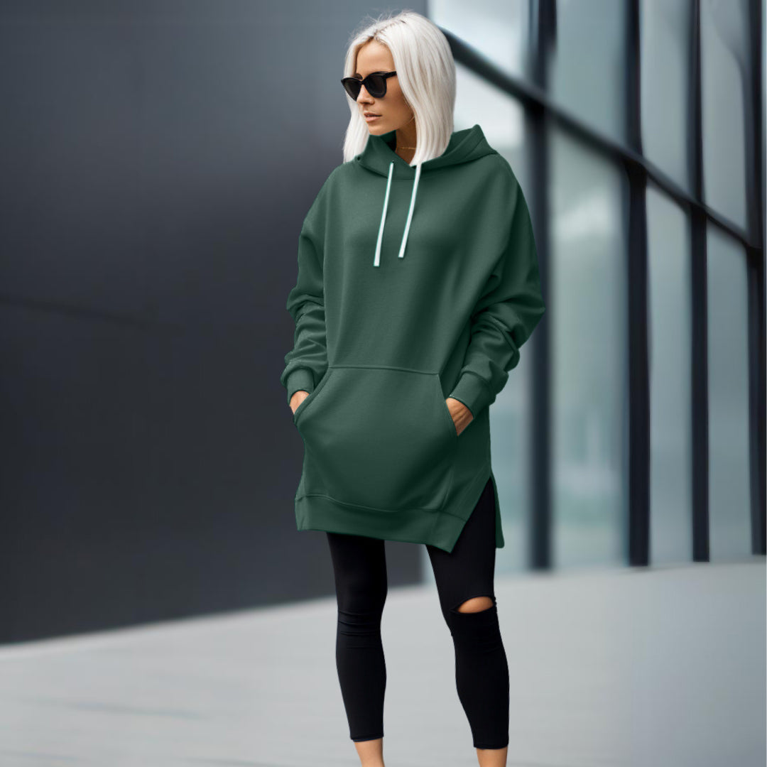 GR | Elegantes Oversized-Kleid mit Kapuze
