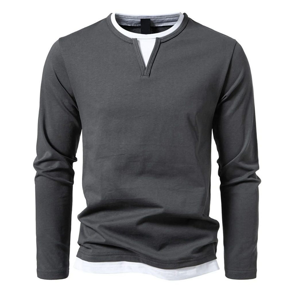 GR | Langärmliges Baumwoll-T-Shirt