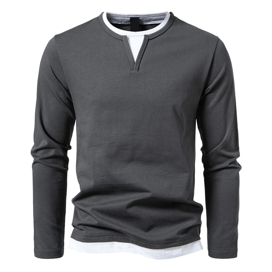 GR | Langärmliges Baumwoll-T-Shirt