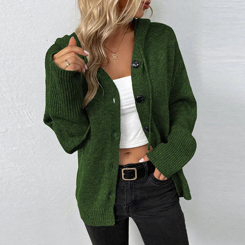 GR | Bequemer Hooded Cardigan
