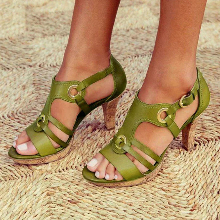 GR | Bohemian high-heel sandals