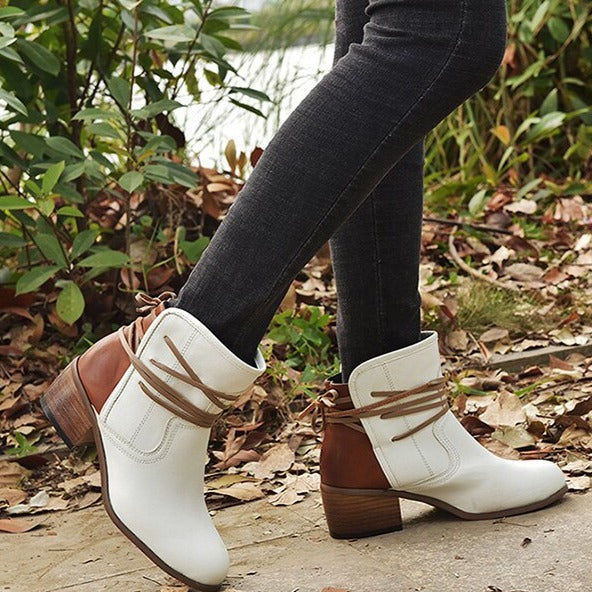 Women's Vintage Lace-Up Boots