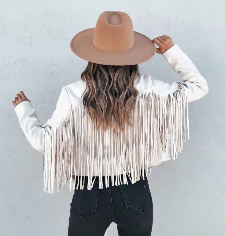 GR | Suede fringed jacket for women