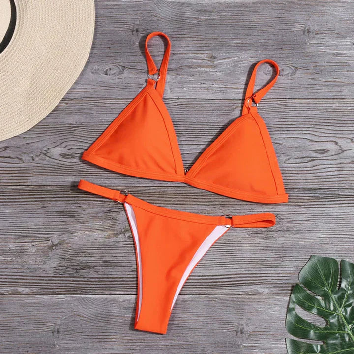 GR | Orange Bikini With Ring Details