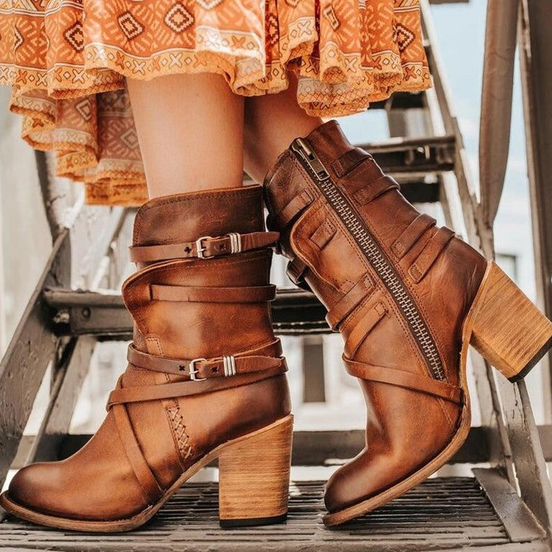 GR - Women's Winter Leather Boots