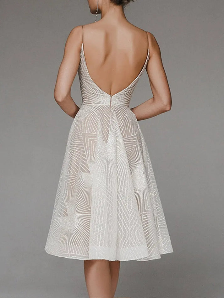 A dress full of elegance and grace. 