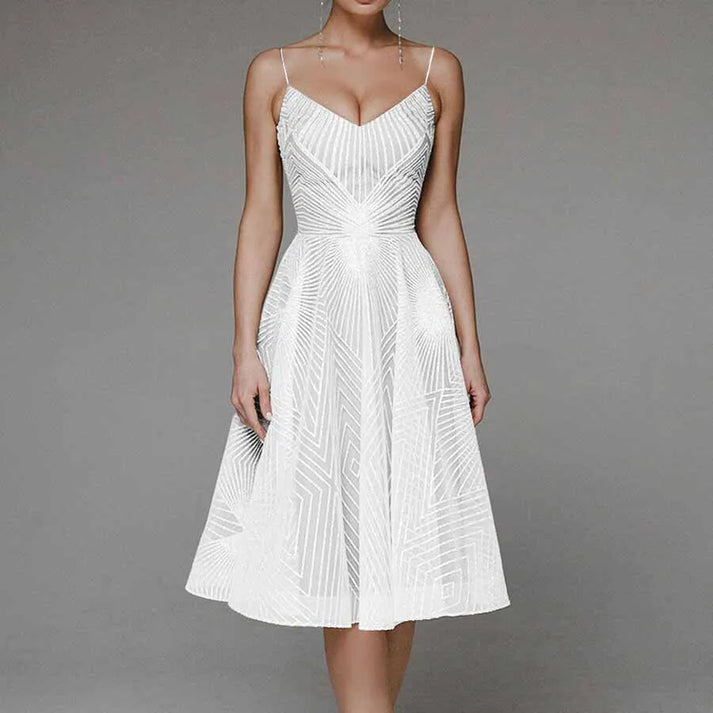 A dress full of elegance and grace. 