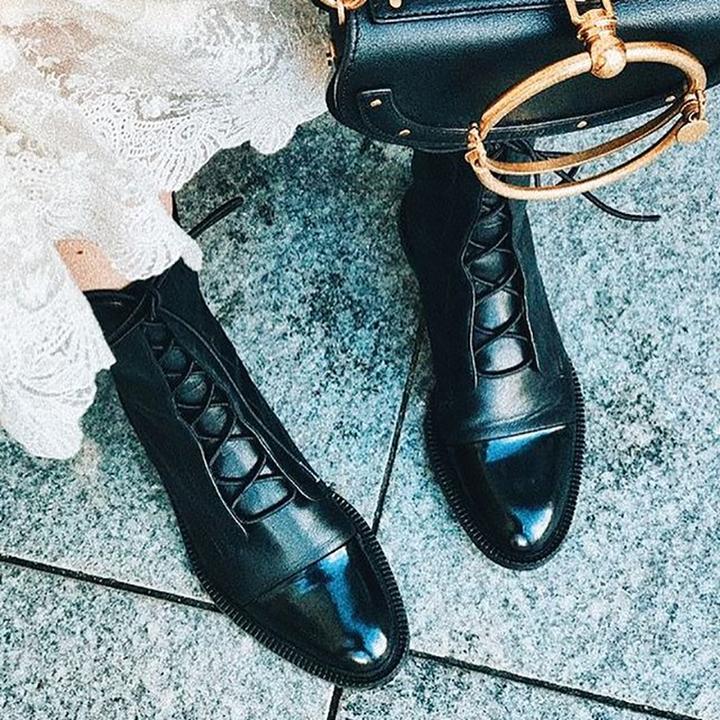 GR | Vintage ankle boots with heels for women
