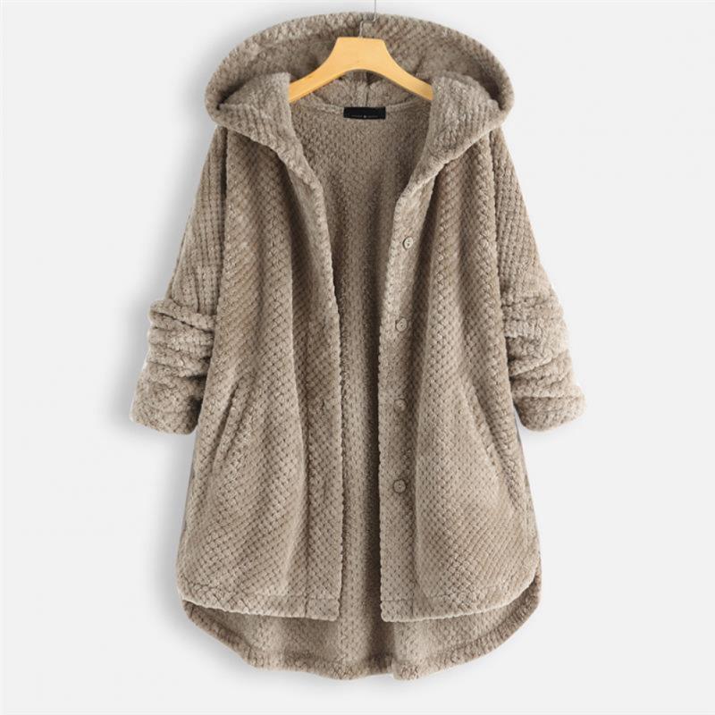 GR | Stylische, Superweiche Fleece-Kapuzenjacke