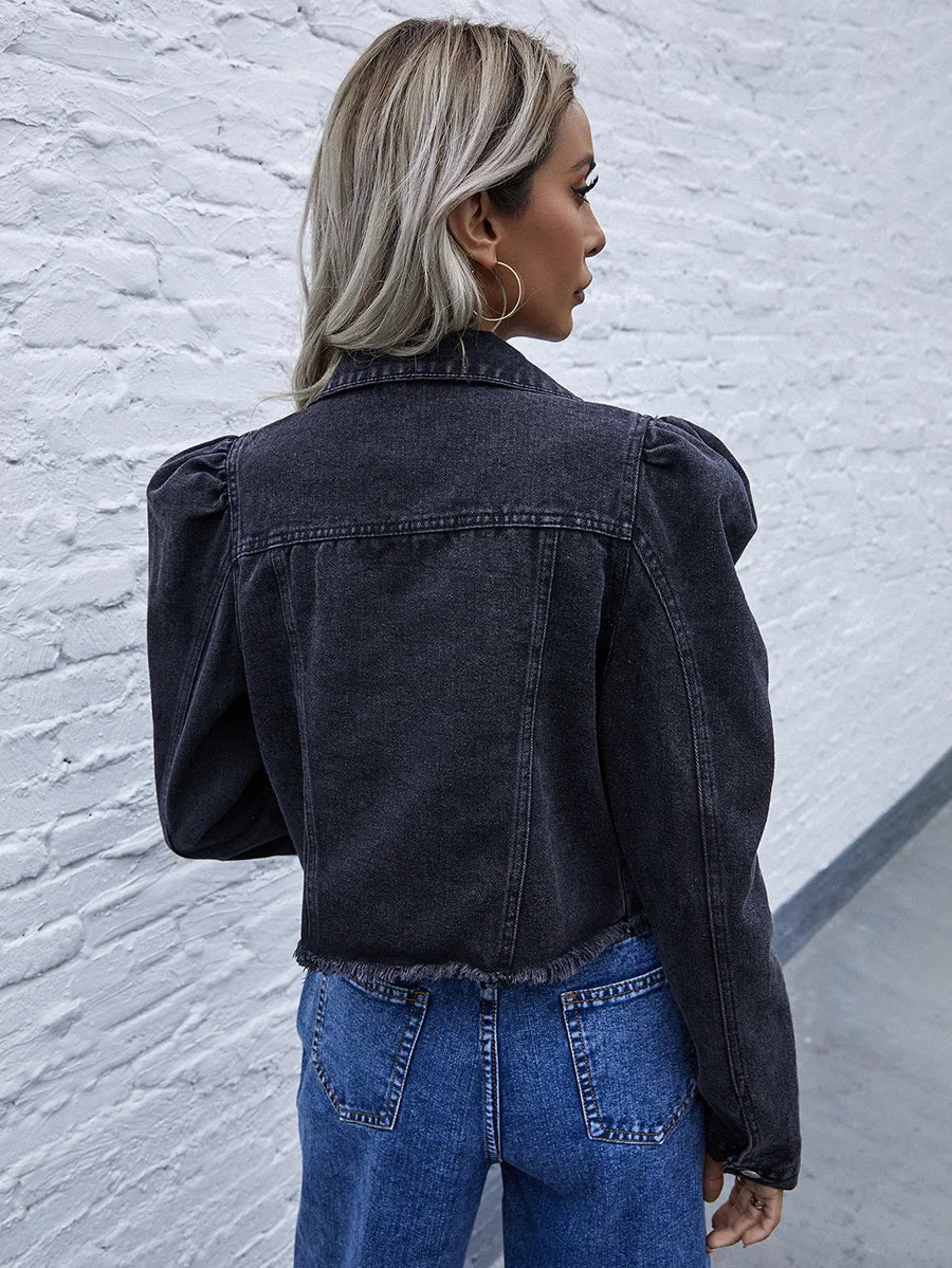 GR | Women's Denim Short Jacket - Timeless Elegance