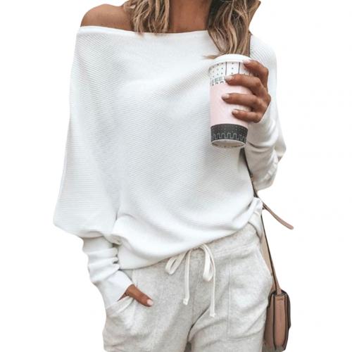 GR Sweater | Trendiger weicher schulterfreier Pullover