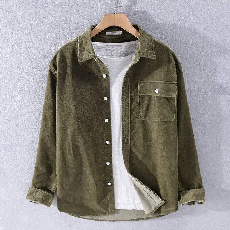 GR | Long-sleeved overshirt made of soft denim