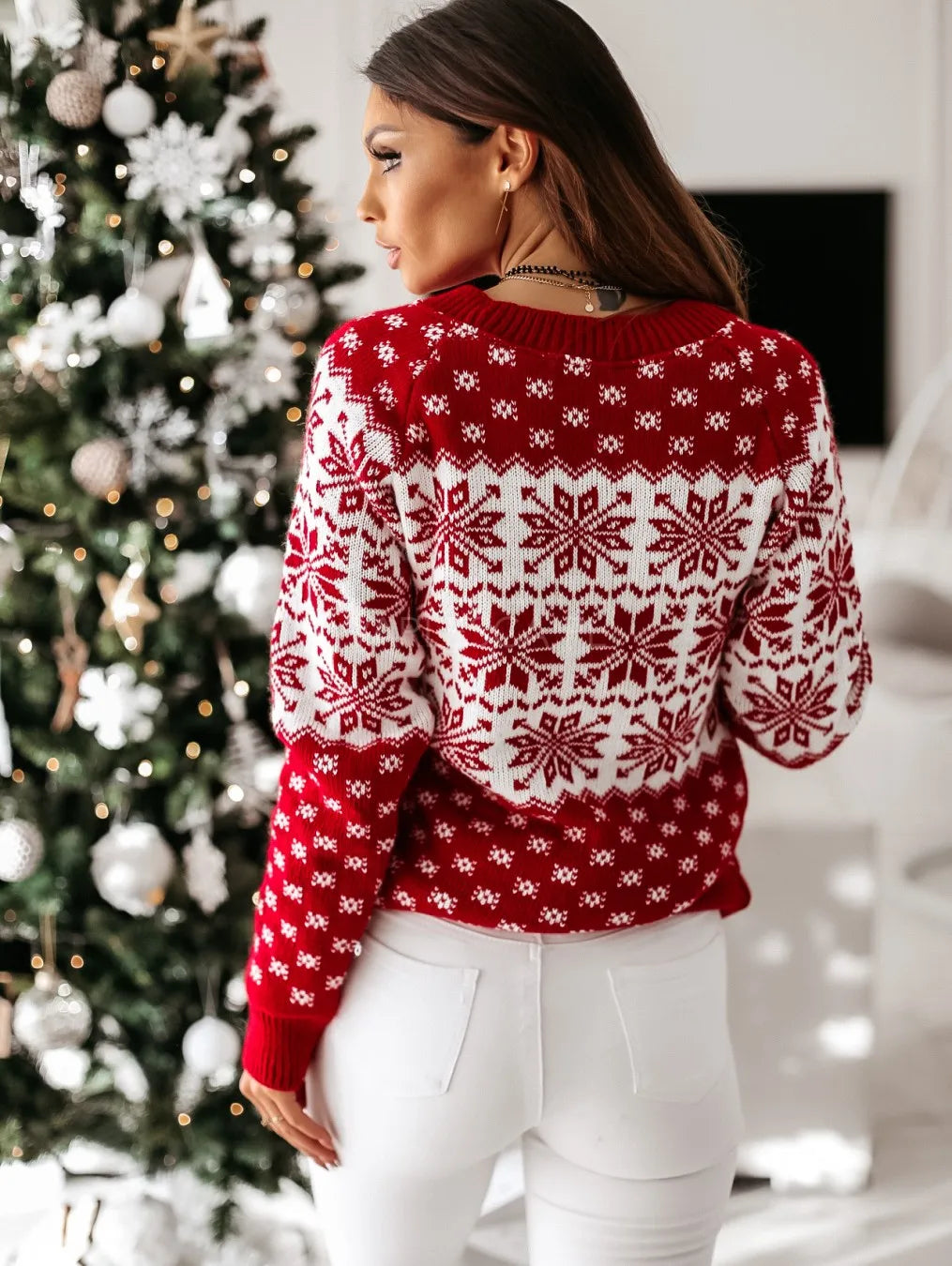 GR - Ugly Christmas Sweater - Classic Snowflake Motif