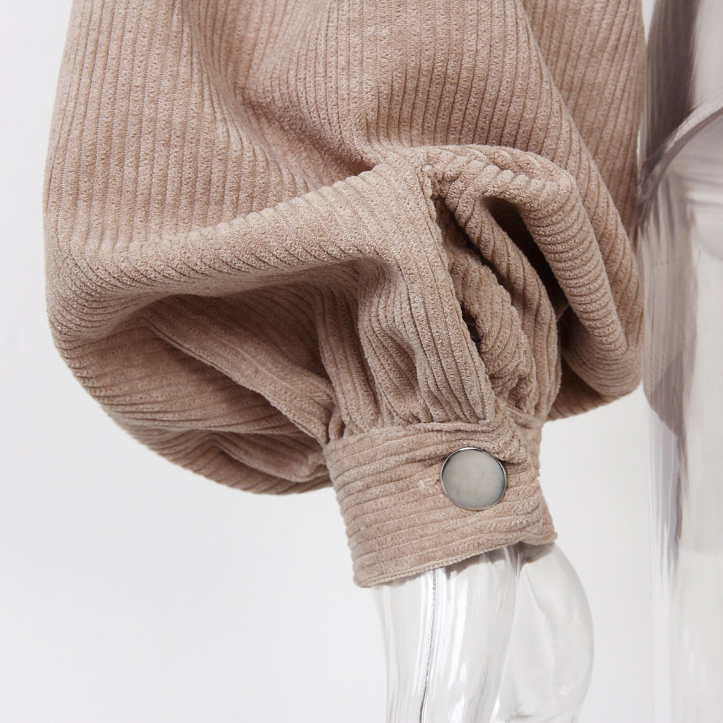 GR | Corduroy Crop Jacket for Women Autumn Fashion 2023