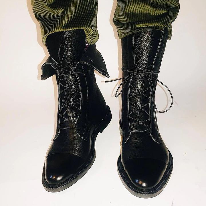 GR | Vintage ankle boots with heels for women