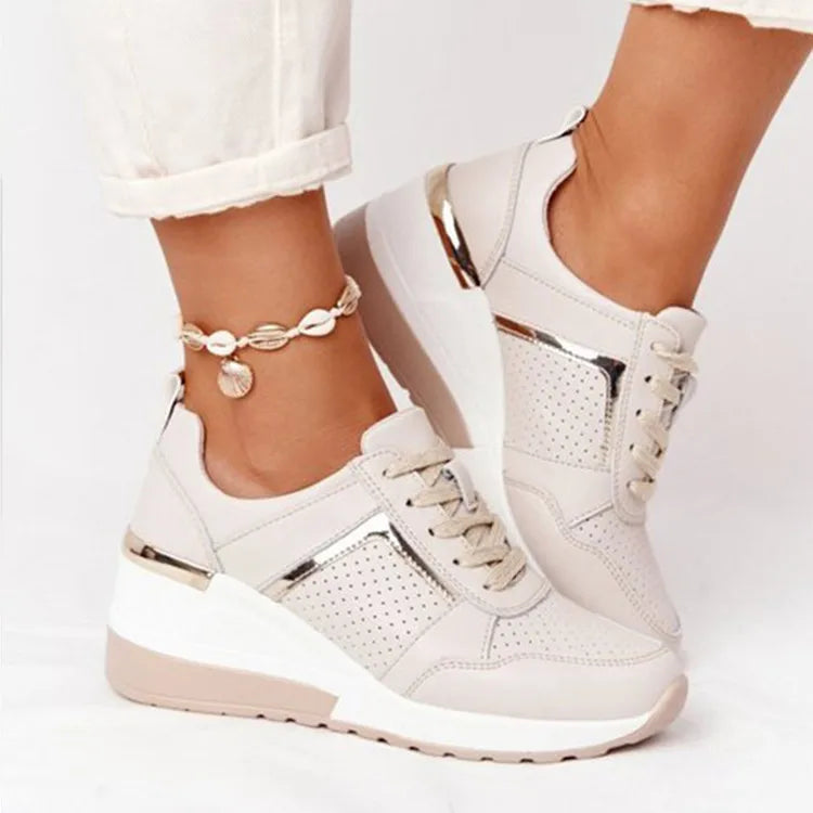 GR | Women's Platform Sneakers - Lightweight Casual Shoes